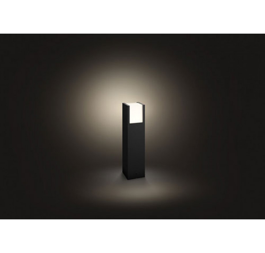 Philips hue white led fuzo black pedestal deals