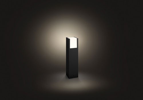 Philips Hue White Outdoor Fuzo Pedestal Black Philips Shop by Brand