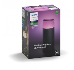 Philips Hue Outdoor Ambience Calla LED Light Starter Pedestal Black 8W