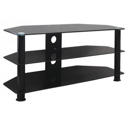 OMP 3 SHELF 32-50" TV TABLE BLACK ARAWHATA