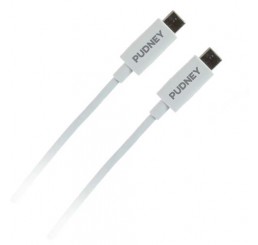 PUDNEY USB C PLUG TO USB C PLUG V3.1 1 METRE WHITE