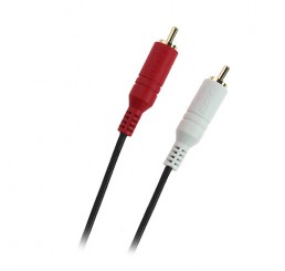 Pudney Audio 2 RCA Plugs to 2 RCA Plugs Cable 2 Metre