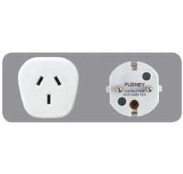 Pudney NZ to EURO Travel Adaptor