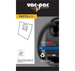 VacPac Vacuum Cleaner Microply Bag N73