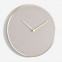 STACKERS WALL CLOCK TAUPE