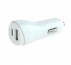PUDNEY DUAL USB A/C CAR CHARGER 5V 3.4A WHITE